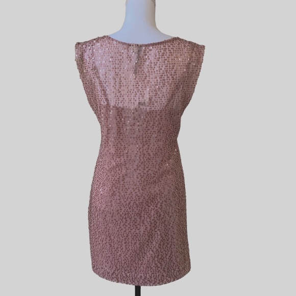 LAUREN CONRAD BLUSH PINK SEQUIN SHEATH MINI DRESS - Picture 12 of 15